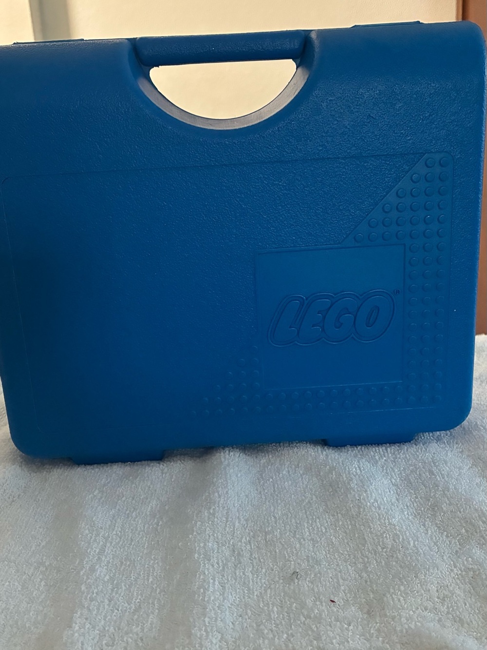 Lego Blue Plastic Carrying Case with Handle